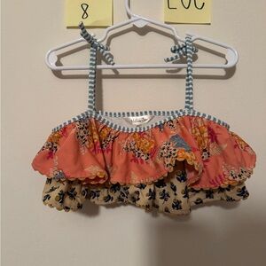 Matilda Jane Floral Camisole - Coral and Cream